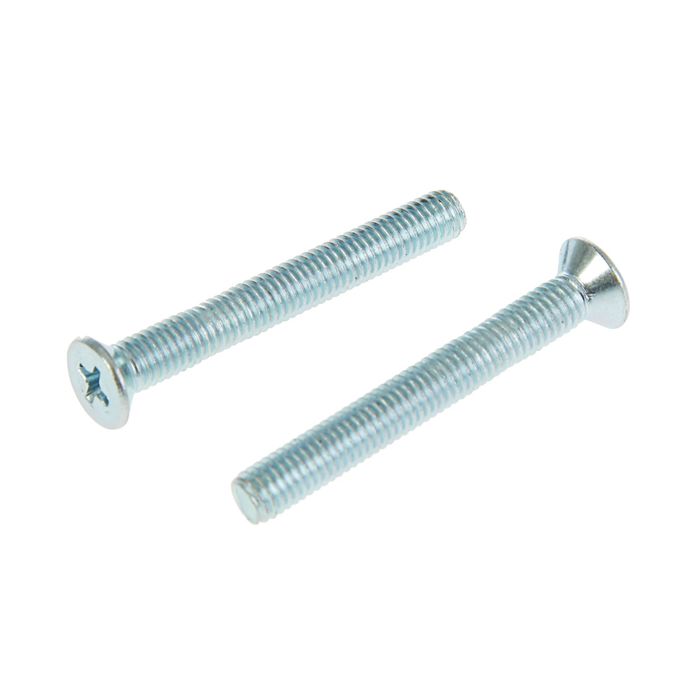 Винт DIN965 с потайной головкой, М5х40 мм, оцинкованный, в коробке 60 шт.