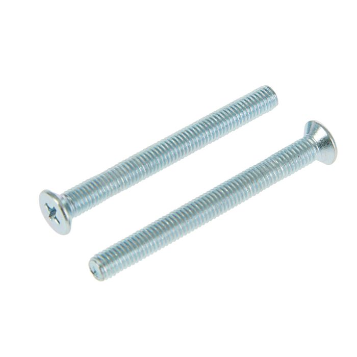 Винт DIN965 с потайной головкой, М5х50 мм, оцинкованный, в коробке 50 шт.