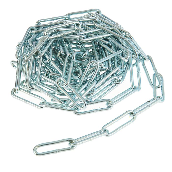 Цепь длиннозвенная DIN763, 4 мм, в упаковке 5 м