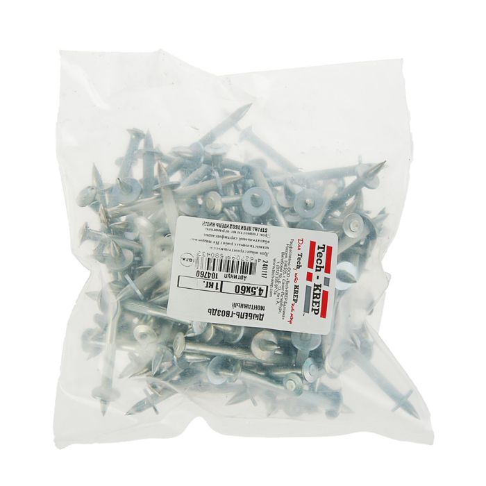 Монтажный дюбель-гвоздь, 4.5х60 мм, в пакете 1 кг