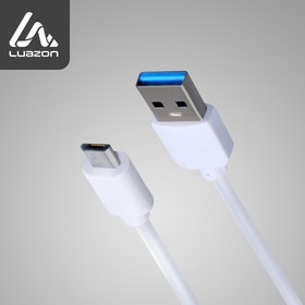 Кабель LuazON, microUSB - USB, 1 А, 1.5 м, утолщенный, белый