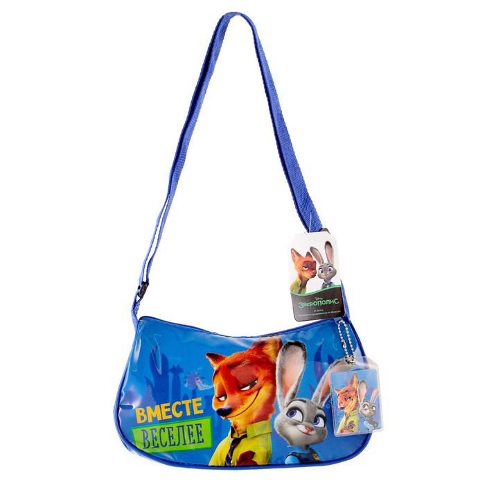 Сумочка детская "Вместе веселее", Зверополис, 24 х 13 см