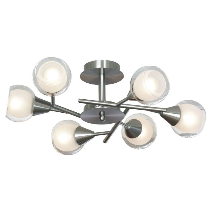 Люстра Brooke 6x40Вт Е14 хром 39x19x25см