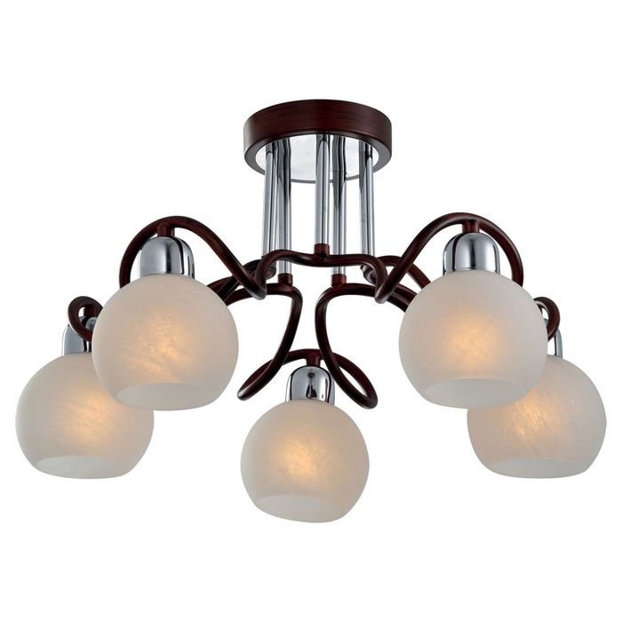 Люстра Brooke 5x40Вт Е14 хром 44x44x21см