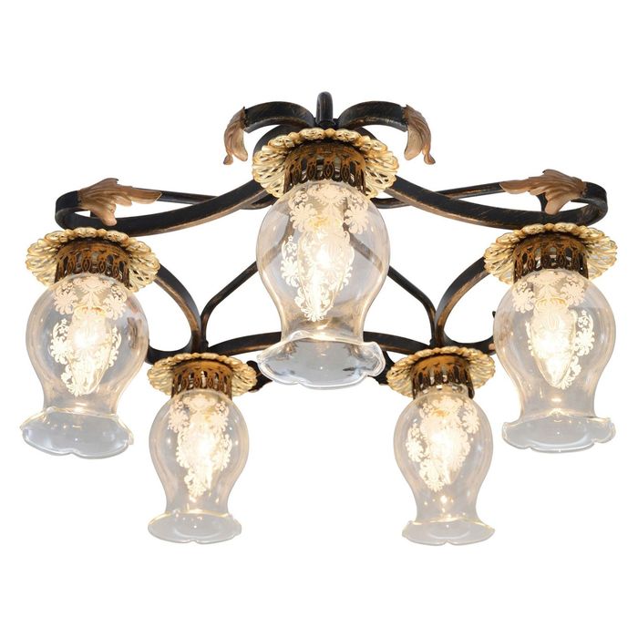 Люстра Amber 5x40Вт Е14 59x59x21см