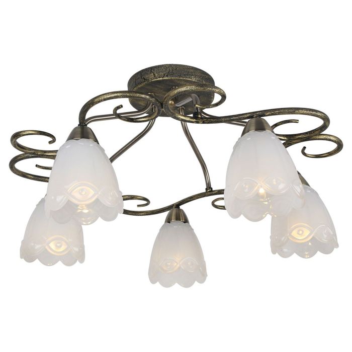 Люстра Zoe 5x40Вт Е14 53x53x15см