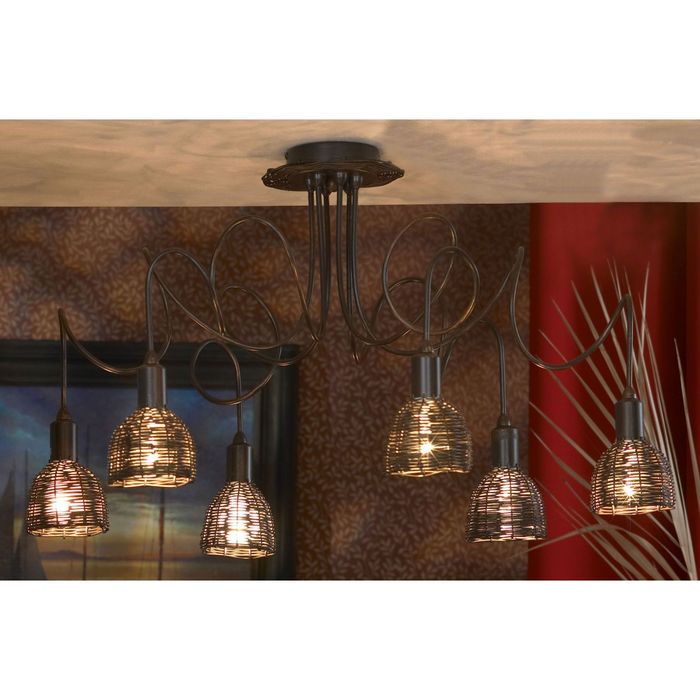 Люстра Alise 6x40Вт Е14 77x46x57см