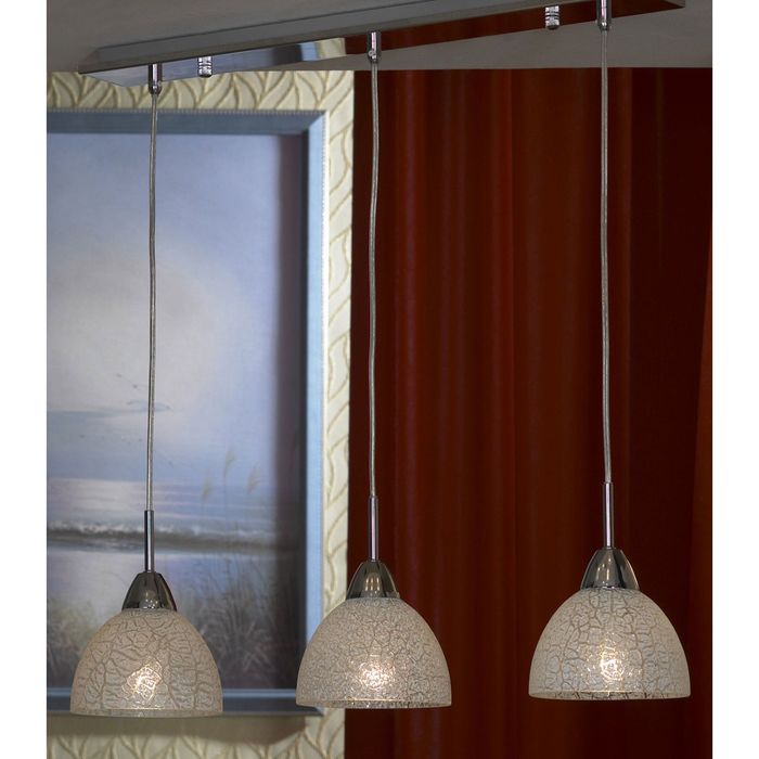 Светильник Raymond 3x60Вт Е27 хром 21x24x67см