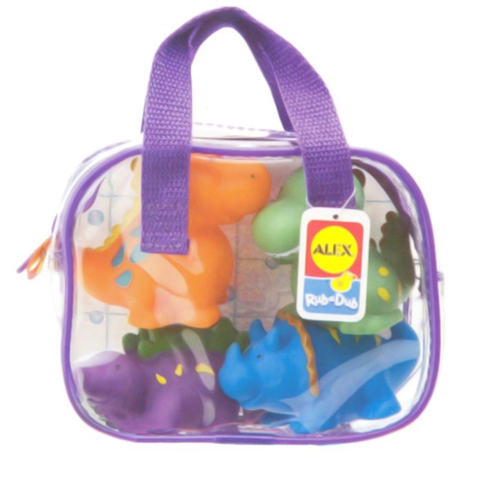 Игрушки для ванны "Динозаврики" 4 пр., в сумке от 6 мес