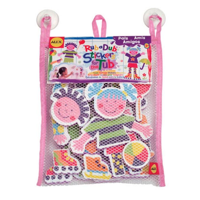 Набор фигурок-стикеров для ванны "Друзья" в сетке, от 3 лет