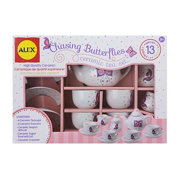 Чайный сервиз "Поймай бабочку", керамика, 13 предм., от 8 лет