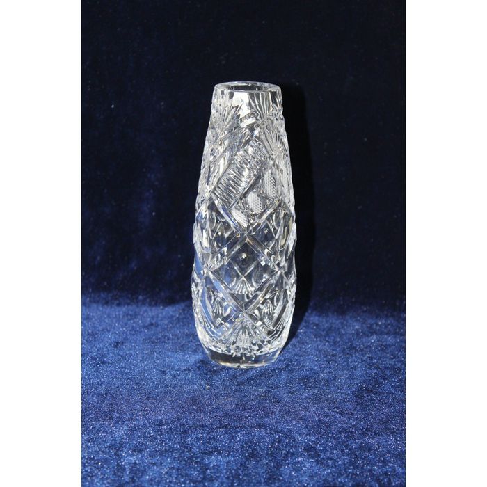 Ваза хрустальная "Капля" ромбы