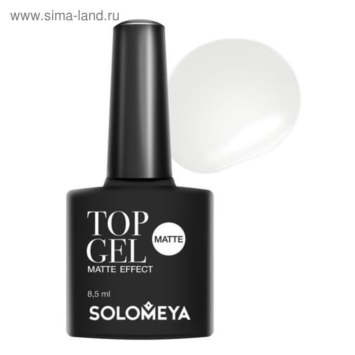 фото Матовый топ-гель solomeya top gel sмtg