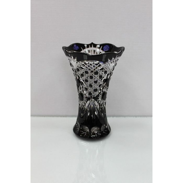 Ваза хрустальная "Прага" чёрная