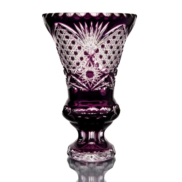 Ваза хрустальная "Бавария" фиолетовая