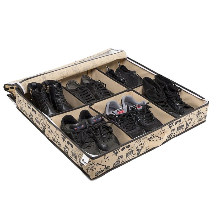 Большой органайзер для обуви 66х63х11 см Hipster Style