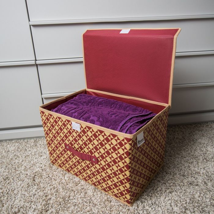 Короб для хранения с крышкой большой Bordo