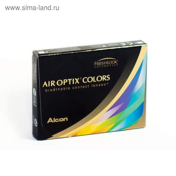 фото Цветные контактные линзы air optix aqua colors sterling gray, -5,25/8,6 в наборе 2шт alcon