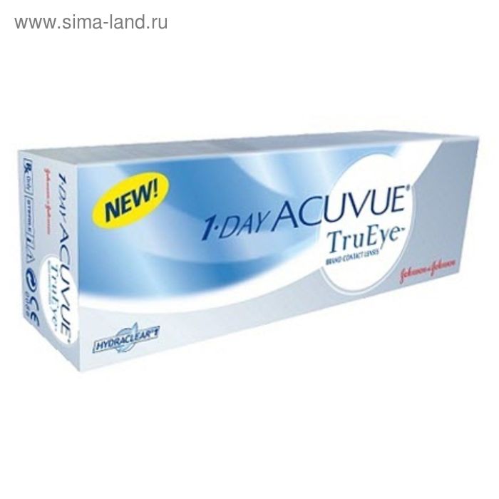 фото Контактные линзы 1-day acuvue trueye, -8/8,5, в наборе 30шт johnson&johnson