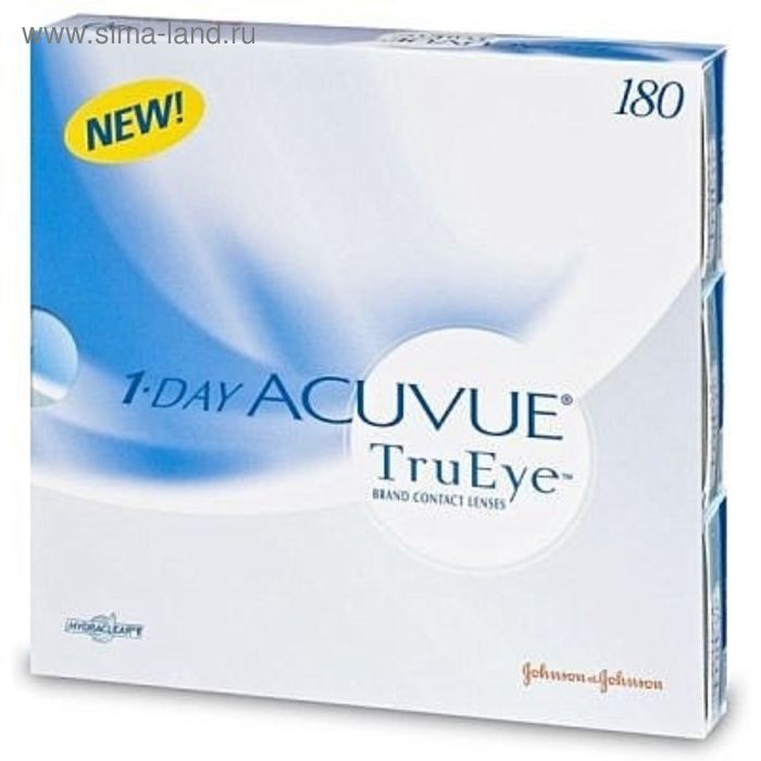 фото Контактные линзы 1-day acuvue trueye, 5,5/8,5, в наборе 180шт johnson&johnson