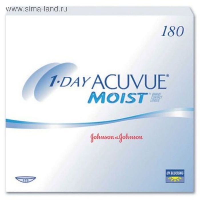 

Контактные линзы 1 - Day Acuvue Moist, -5,5/9, в наборе 180шт