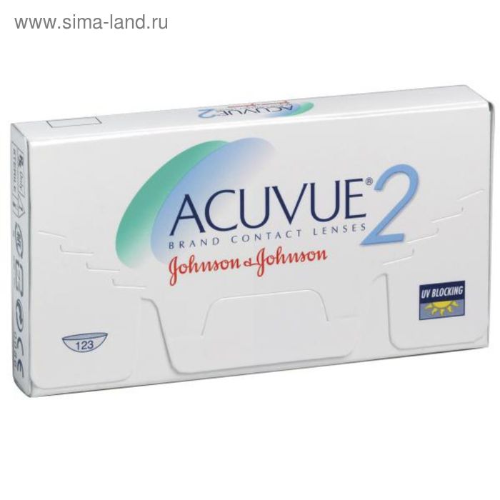 

Контактные линзы Acuvue 2, -9,5/8,7, в наборе 6шт