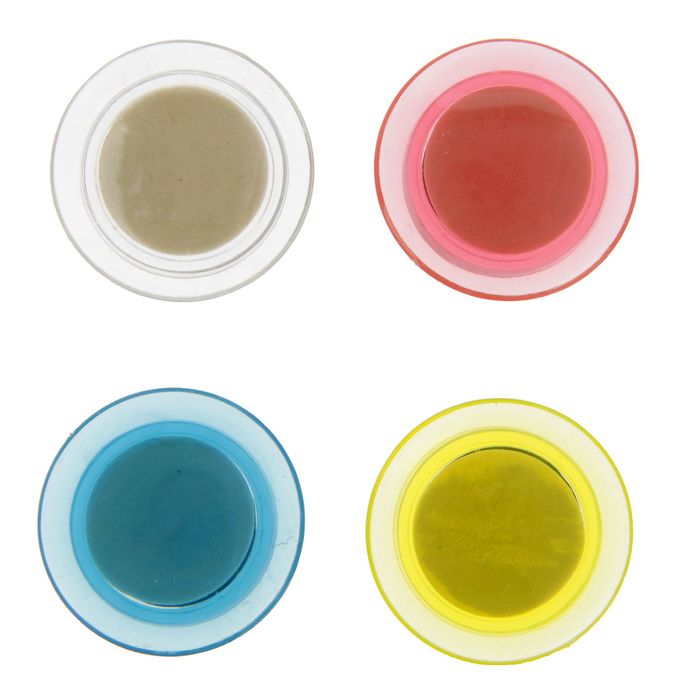 Магнит офисный "Круг прозрачный" МИКС 4х4 см