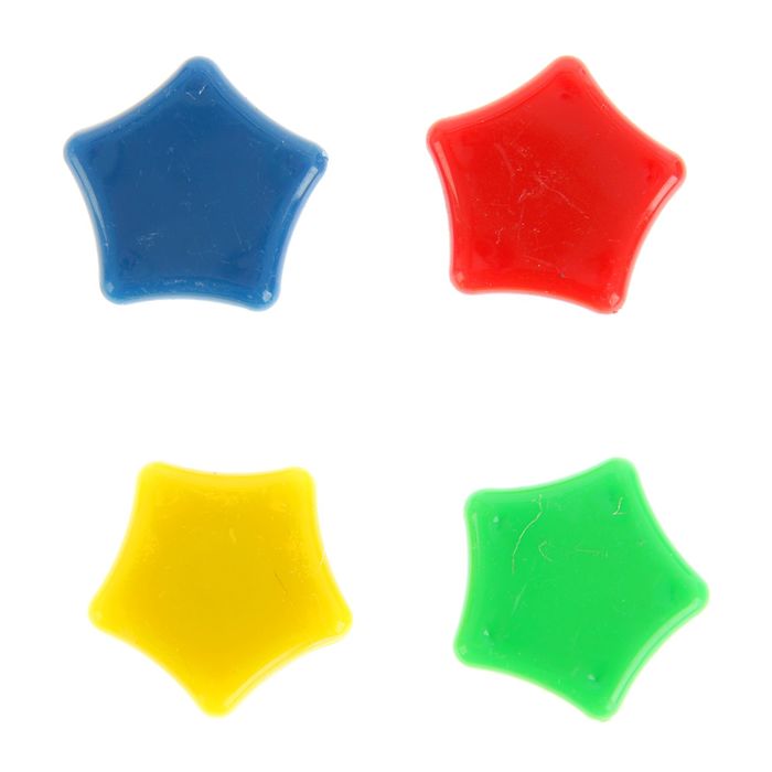 Магнит офисный "Звездочка" МИКС 3х3 см
