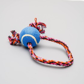 Игрушка канатная с мячом и регулируемым канатом, до 100 г, микс цветов от Сима-ленд
