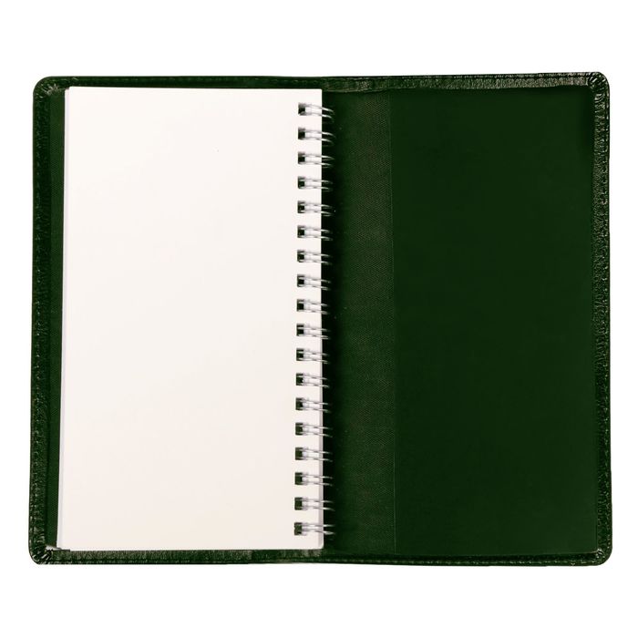 Записная книжка на гребне в обложке из экокожи "С Днём защитника Отечества!", 60 листов