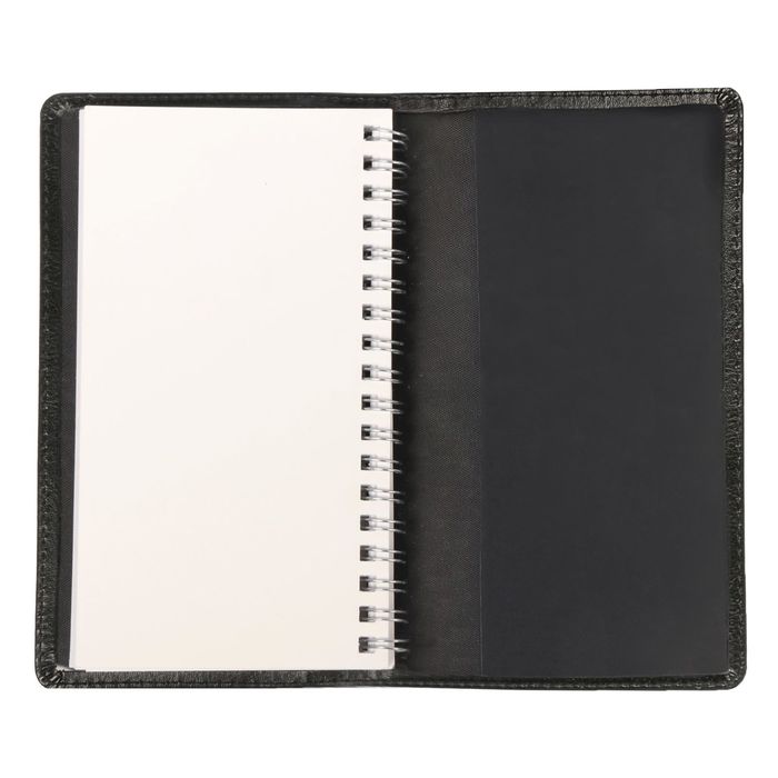 Записная книжка на гребне в обложке из экокожи "На страже закона", 60 листов