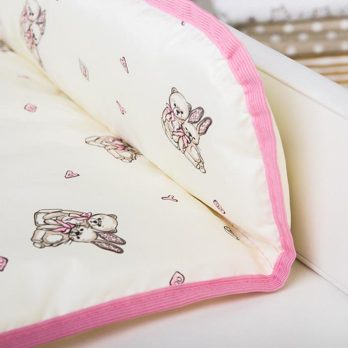 Матрасик пеленальный на комод, 75х68 см, цвет розовый МИКС