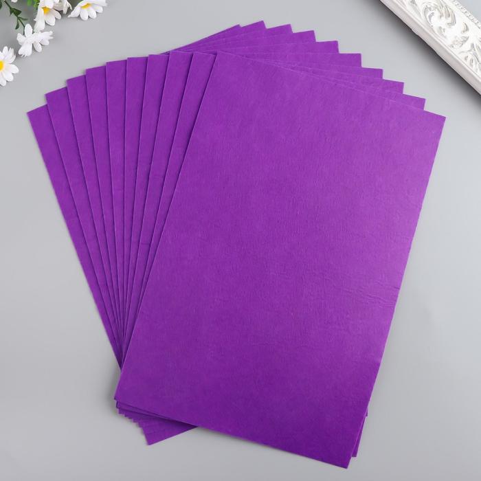 Фетр клеевой "Фиолет" 1 мм (набор 10 листов) формат А4