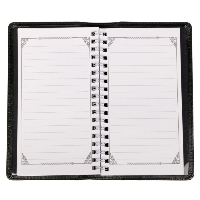 Записная книжка на гребне в обложке из экокожи "BIG Босс", 60 листов