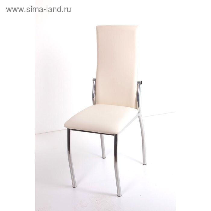 Стул на металлокаркасе Про СТ хром люкс/белый стул на металлокаркасе про ст хром люкс капитон фиолетовый