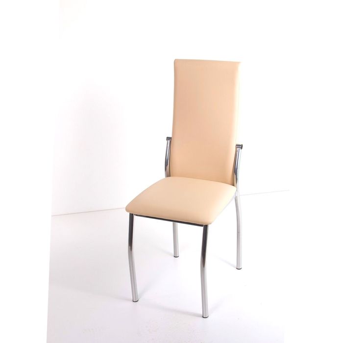 Стул на металлокаркасе Про СТ хром люкс/топленое молоко