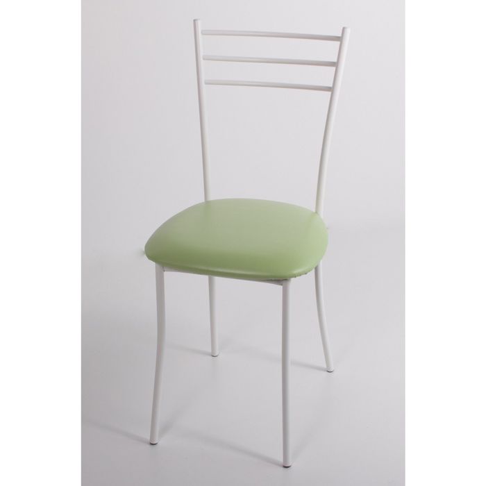 Стул на металлокаркасе Хлоя СТ белый/фисташковый
