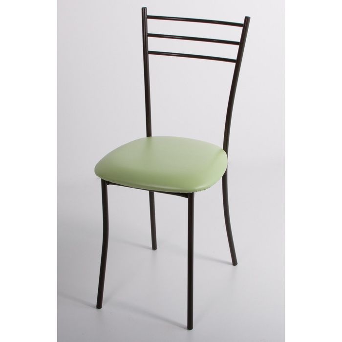 Стул на металлокаркасе Хлоя СТ коричневый/фисташковый