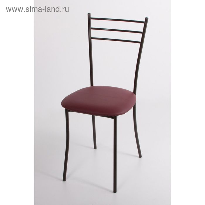Стул на металлокаркасе Хлоя СТ коричневый/бордовый стул на металлокаркасе хлоя ст белый красный