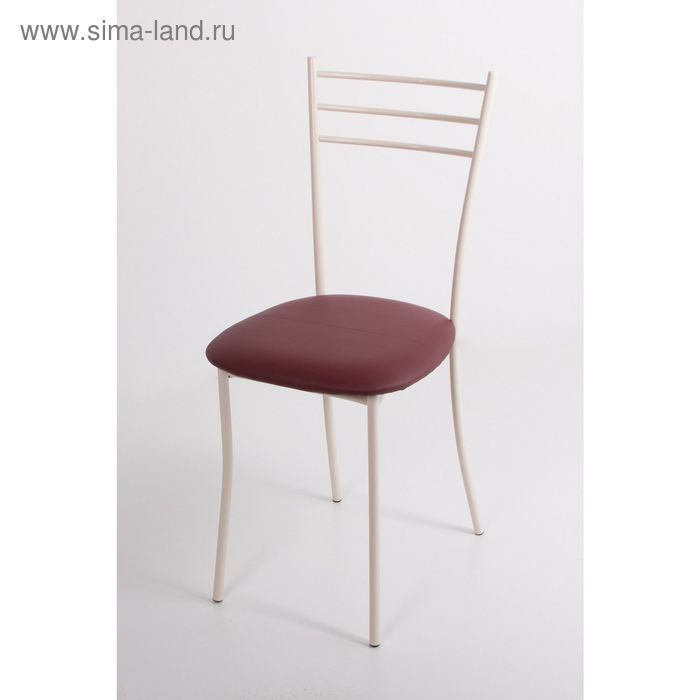 Стул на металлокаркасе Хлоя СТ бежевый/бордовый стул на металлокаркасе хлоя ст коричневый бордовый