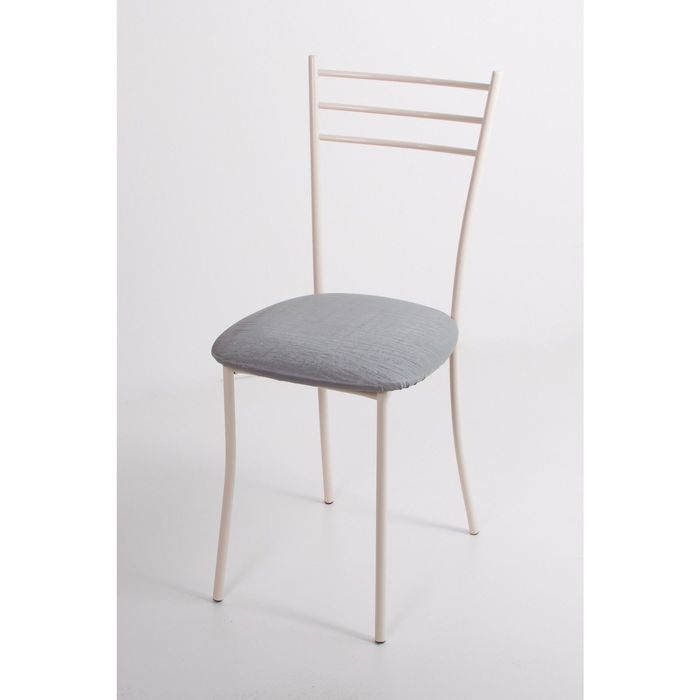 Стул на металлокаркасе Хлоя СТ бежевый/бенгал металлик