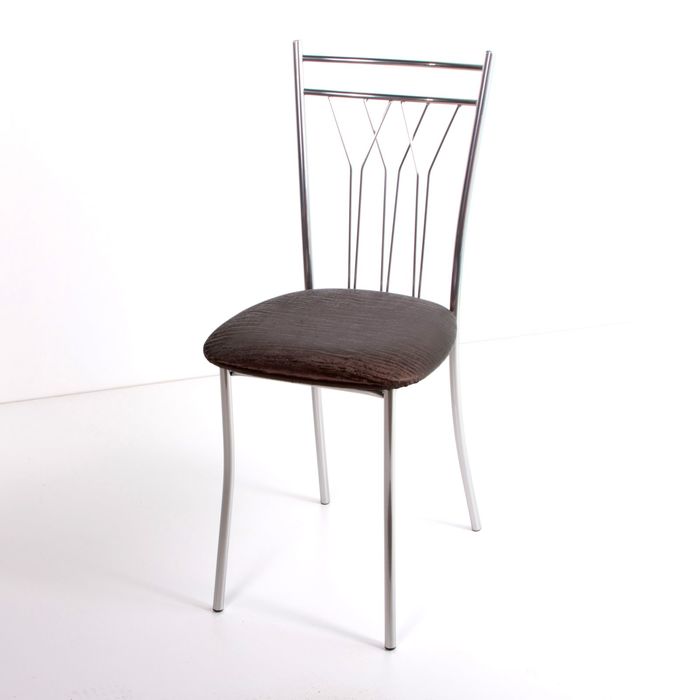 Стул на металлокаркасе Премьер СТ хром люкс/бенгал кофе