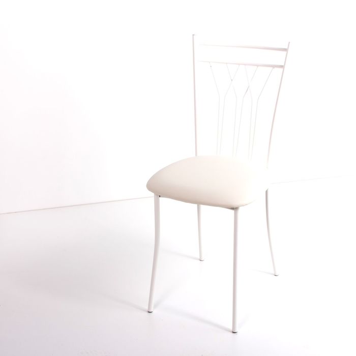 Стул на металлокаркасе Премьер СТ белый/белый