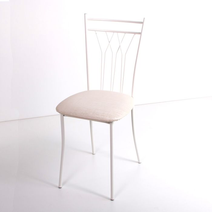 Стул на металлокаркасе Премьер СТ белый/бенгал снежный