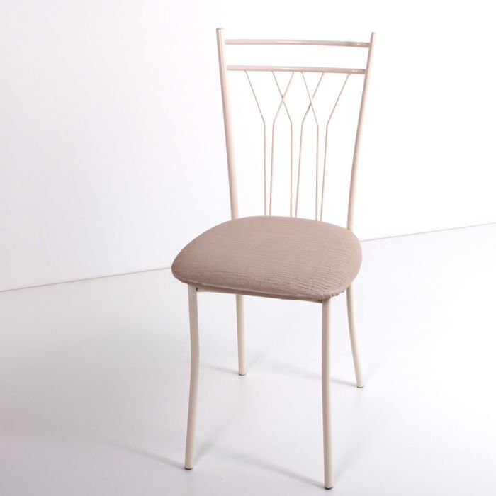 Стул на металлокаркасе Премьер СТ бежевый/бенгал слоновая кость