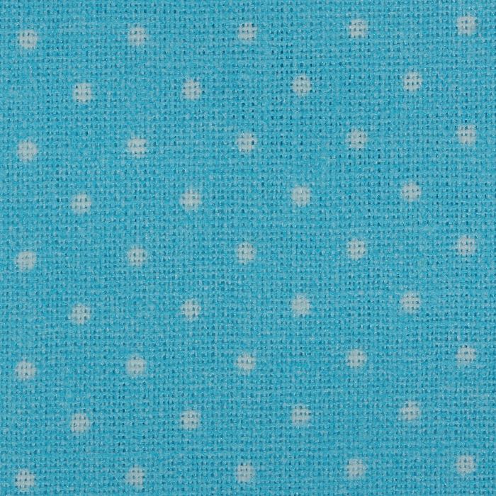 Ткань для пэчворка "Мелкий горошек", 48х50см, 120г/кв.м, цвет голубой