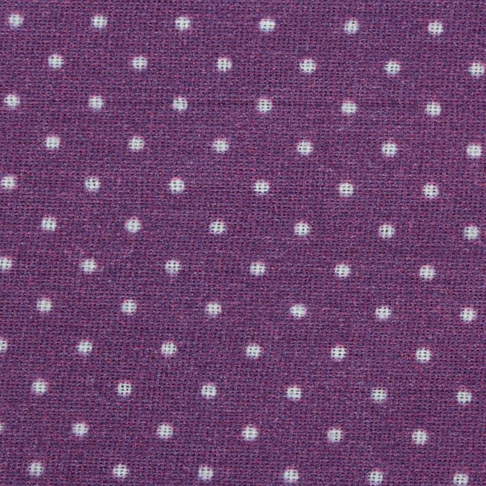 Ткань для пэчворка "Мелкий горошек", 48х50см, 120г/кв.м, цвет сливовый