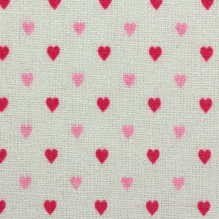 Ткань для пэчворка "Птички и сердечки", 48х50см, 120г/кв.м, №3