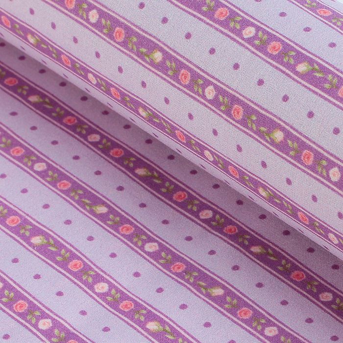 Ткань для пэчворка "Акварельные розочки", 48х50см, 120г/кв.м, №23