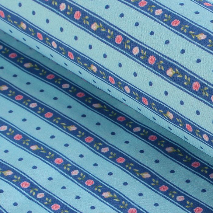 Ткань для пэчворка "Акварельные розочки", 48х50см, 120г/кв.м, №24